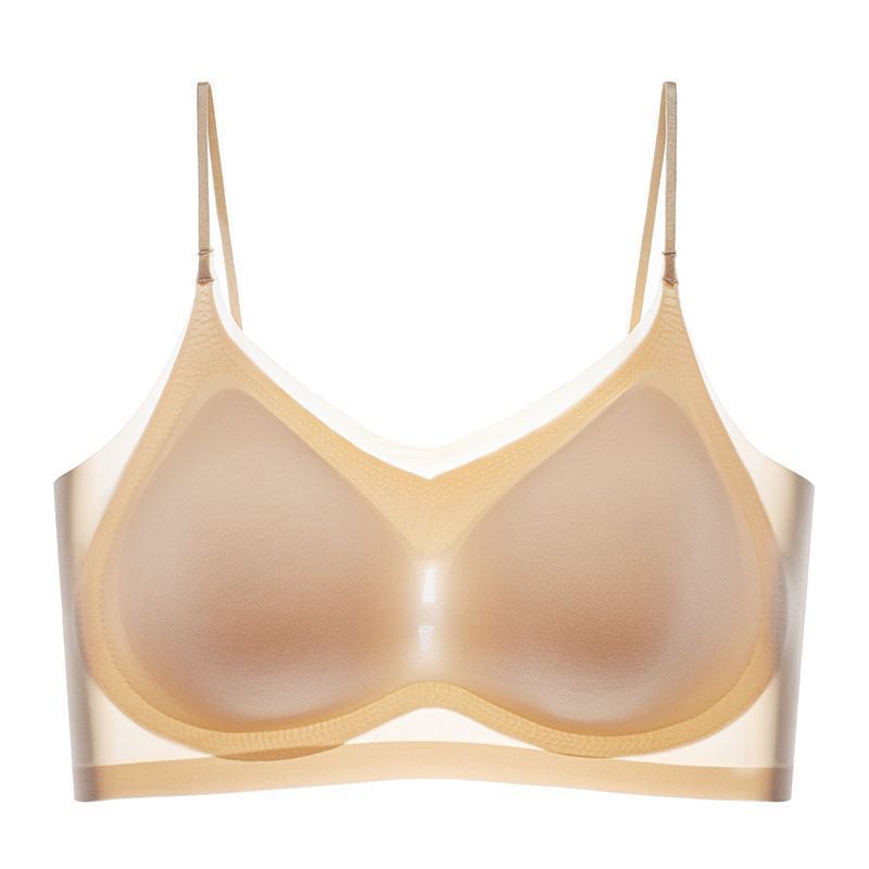Seamless Ultra-Thin Gathered Bralette Yellow  - Image 5