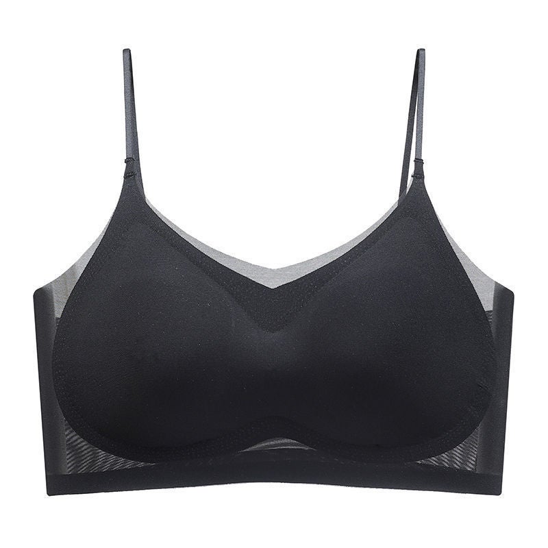 Seamless Ultra-Thin Gathered Bralette Yellow  - Image 4
