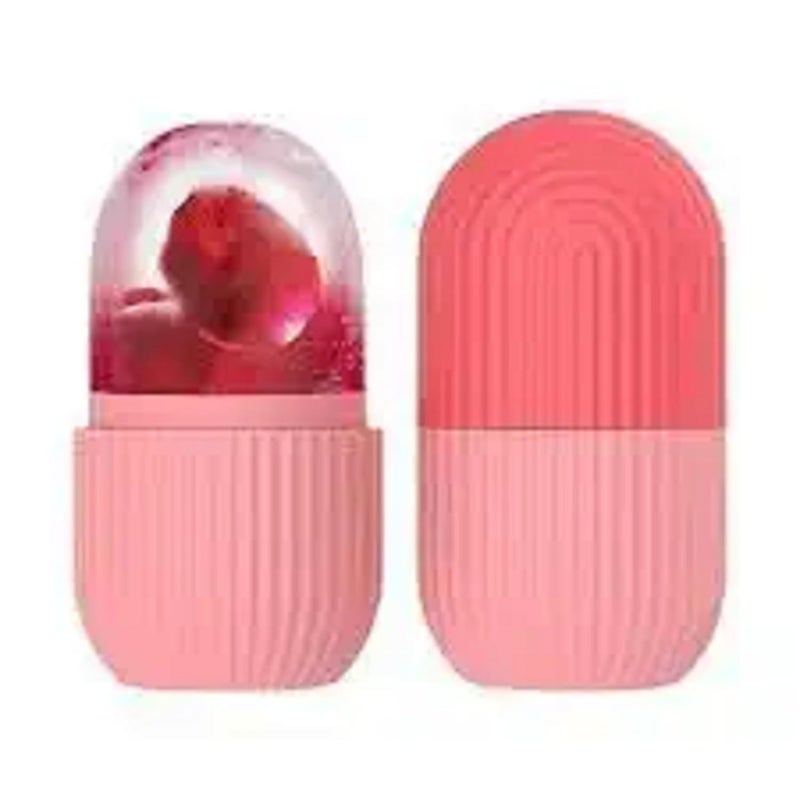 BeNatural BeNatural Ice Roller for Face Eye Puffiness Relief Beauty Ice Facial Rollers Mold Facial Icing Massage Beauty Skin Care Tools for Brighten Lubricate Shrink Pores Remove Fine Lines Pink  - Image 1