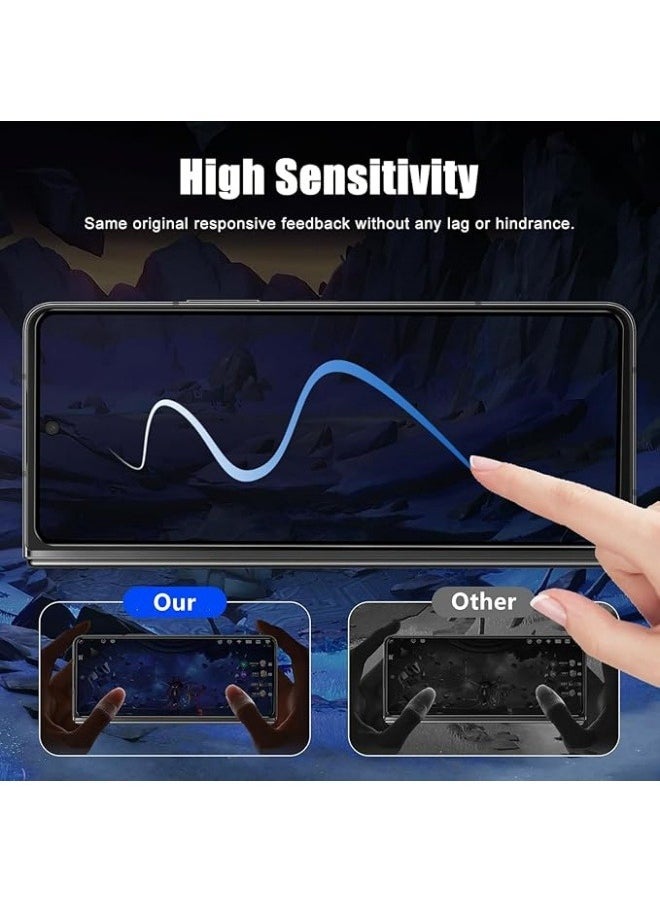 Generic - [2+2 Pack] Privacy Screen Protector for Galaxy Z Fold 6 5G, 9H Hardness Tempered Glass + TPU Flexible Anti Scratch Protective Film for Z Fold 6 2024 - Image 1