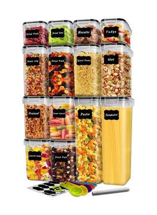 طقم مكون من 14 برطمان تخزين شفاف محكم الغلق بغطاء - pzsku/Z3086CE94B7D538AFE1D4Z/45/_/1667891277/8c0ccaba-2559-4faf-8f8c-c65ca4c42e36