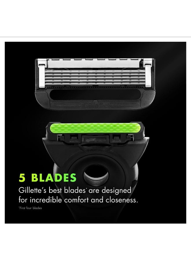 Gillette خرطوشة شفرات حلاقة جيليت لابز، متوافقة مع شفرات جيليت لابز مع شريط تقشير وشفرة ساخنة، 6 قطع - Image 3