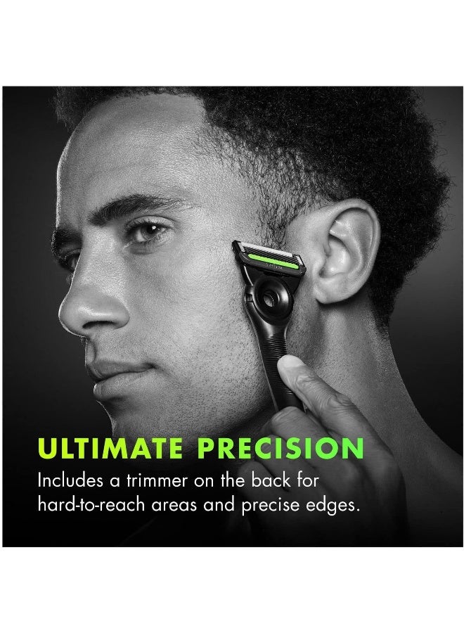 Gillette خرطوشة شفرات حلاقة جيليت لابز، متوافقة مع شفرات جيليت لابز مع شريط تقشير وشفرة ساخنة، 6 قطع - Image 4