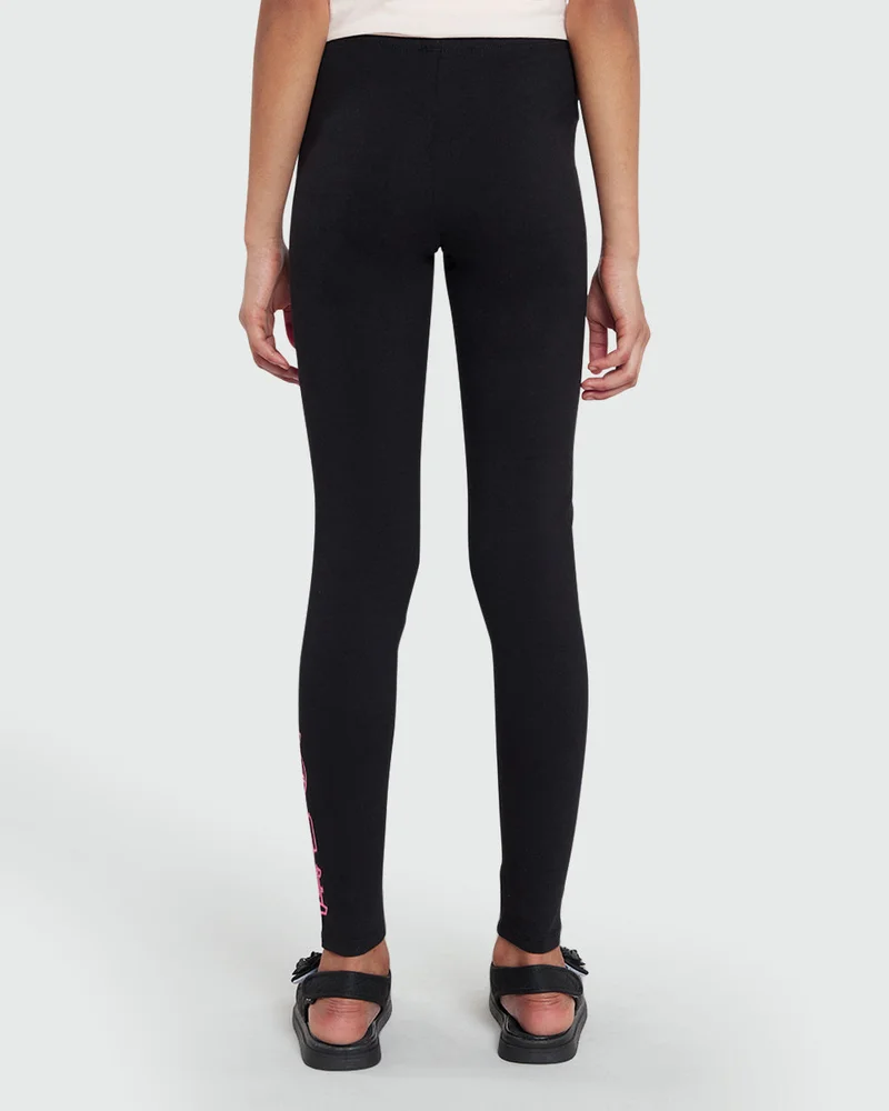 Ovs Cropped Black Leggings For Tweens