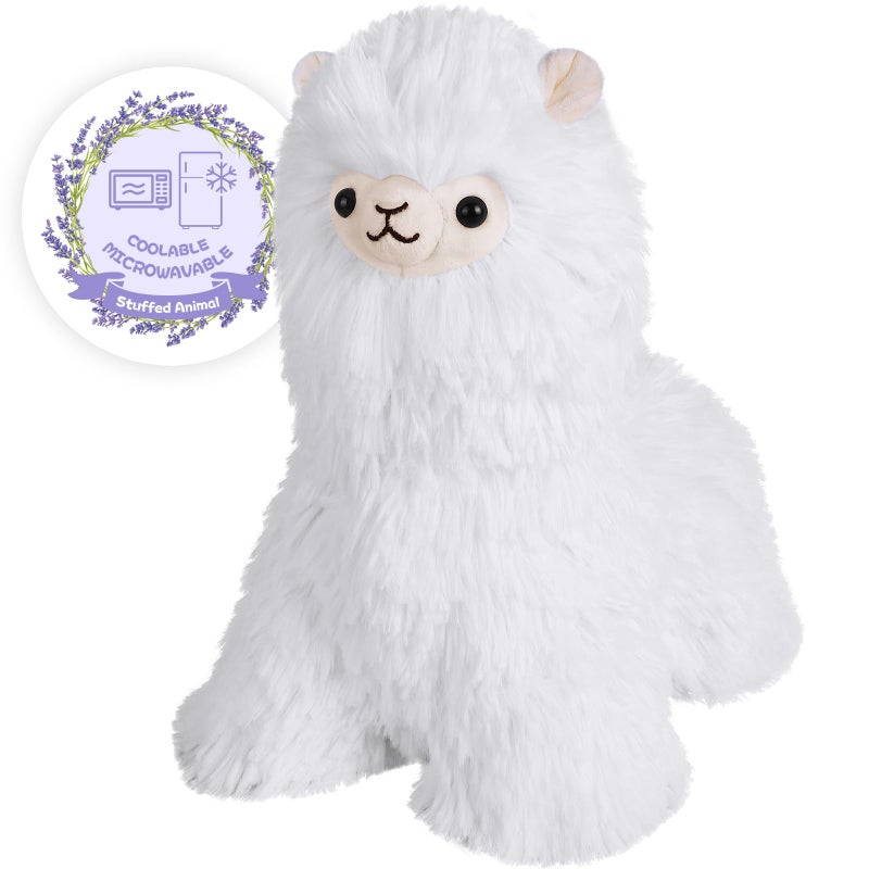 SuzziPals Llama Stuffed Animals Microwavable Heating Pads Plushies for Soothing  Relaxation Stuffed Alpaca Plush Toys for Stress Relief Cuddly Lavender Scented Stuffed Doll for Kids Llama Gifts - Image 2