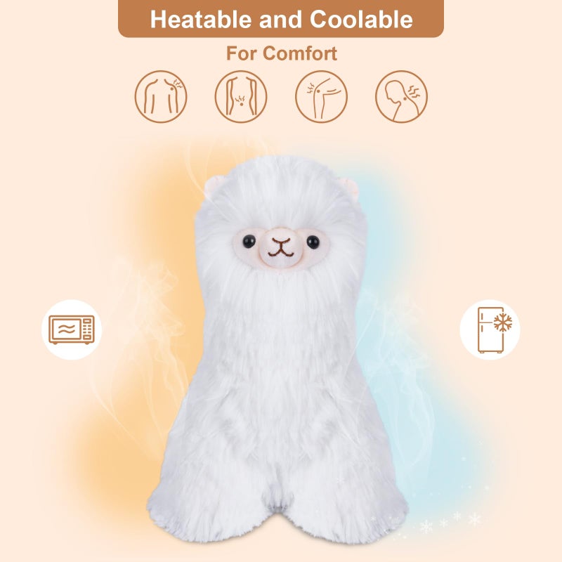 SuzziPals Llama Stuffed Animals Microwavable Heating Pads Plushies for Soothing  Relaxation Stuffed Alpaca Plush Toys for Stress Relief Cuddly Lavender Scented Stuffed Doll for Kids Llama Gifts - Image 3