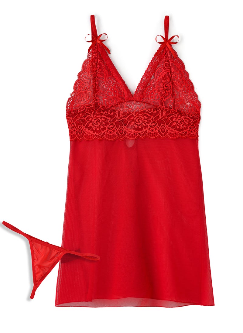 Lacy Dreams - BABY DOLL DRESS WITH PANTY - Image 1