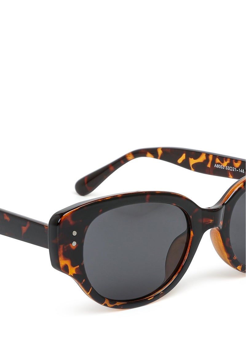 London Rag - Durable Cat Eye Sunglasses in Leopard - Image 1