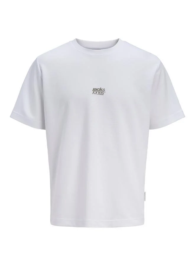 JACK & JONES Printed Crew Neck T-Shirt