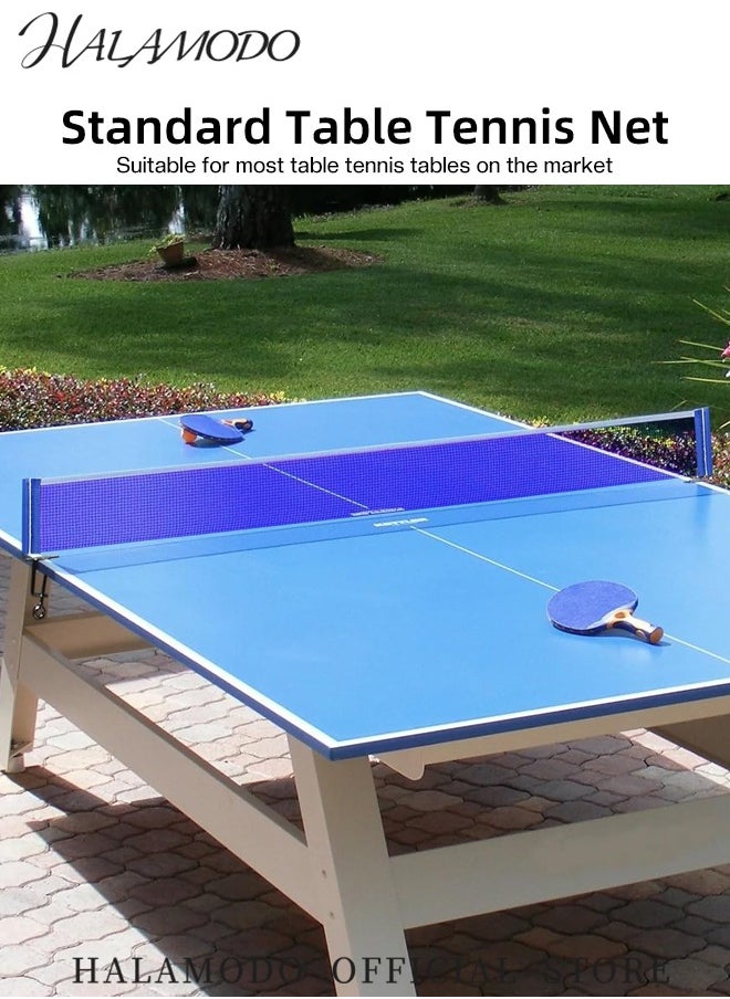HALAMODO 3PCS Table Tennis Net Professional Table Tennis Polyester Net Replacement Indoor Outdoor Training Ping Pong Mesh Net with 1pc Net & 2pcs Brackets for Any Standard Table  - Image 4