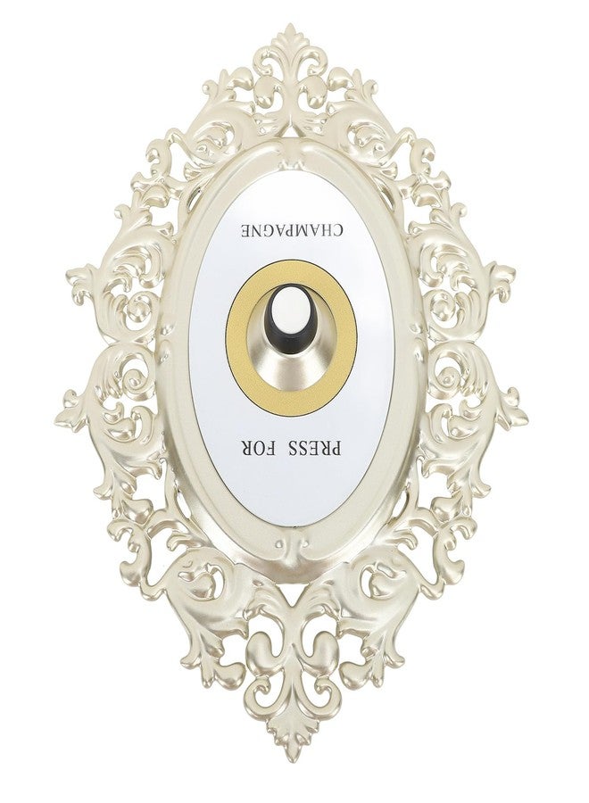 Heayzoki Decorative Door Bell, Button Champagne Theme European Vintage Decor Ornamental Plaque, Desktop Ornament Doorbell Decoratione - Image 3