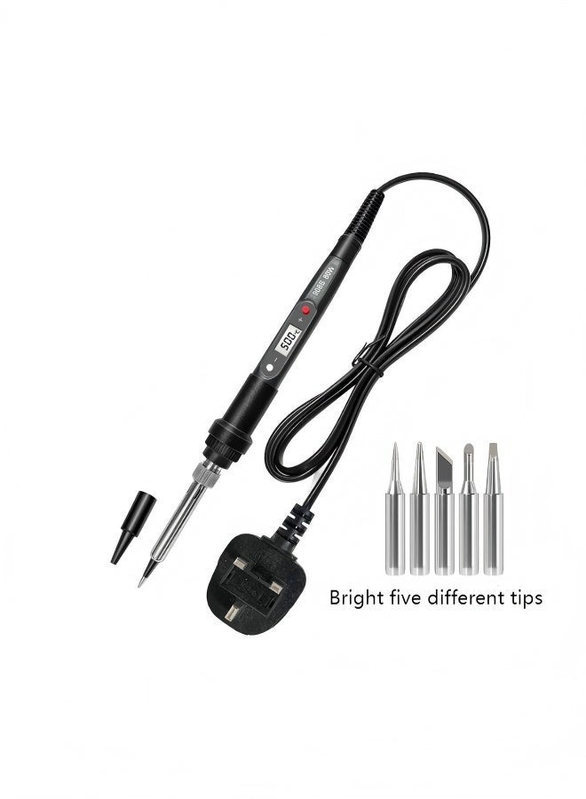 ALongDeng 80W Soldering Iron Kit Adjustable Temperature Digital Soldering Gun with Portable Case Complete Solder Iron Set for Electronics Repair and DIY Projects - Image 1