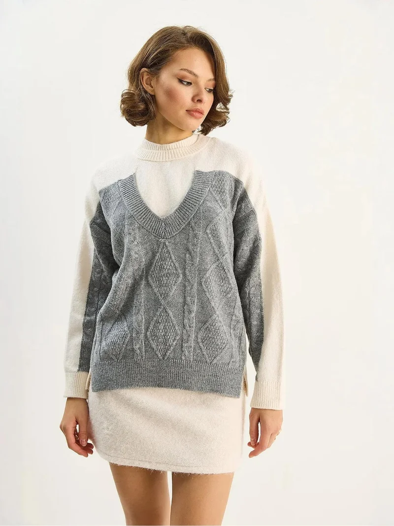 بيانكو لوتشي كنزة محبوكة بياقة دائرية بنقش الأرجيل