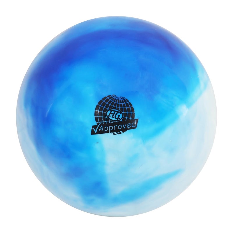 GISCO كرة الجمباز الإيقاعي لأداء الرقص | قابلة للمناورة وخفيفة الوزن مع دبوس نفخ | القطر-19 سم، 420 جرام (أزرق) - Image 2