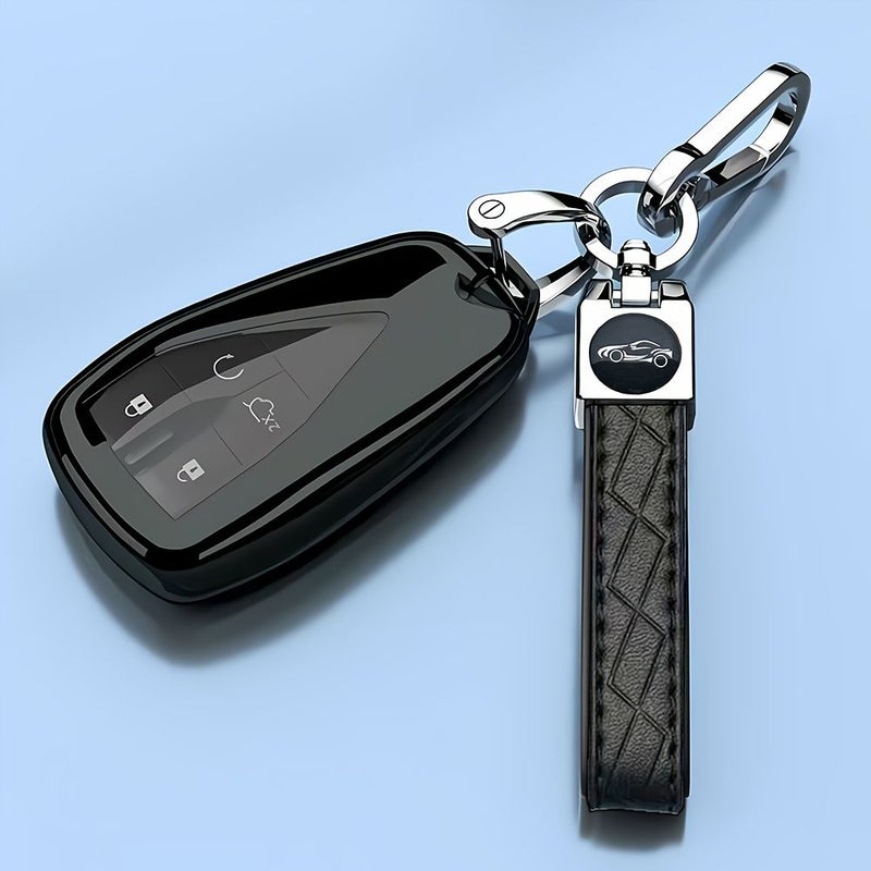 For Changan CS85 CS95 2023 CS35 Plus 2024 Uni V Uni Z CCAG A05 Q05 EADO Oshan Z6 X5 X7 Plus Yabok Key Cover Embossed Lock Black TPU Car Key Case Protection Accessories - Image 4