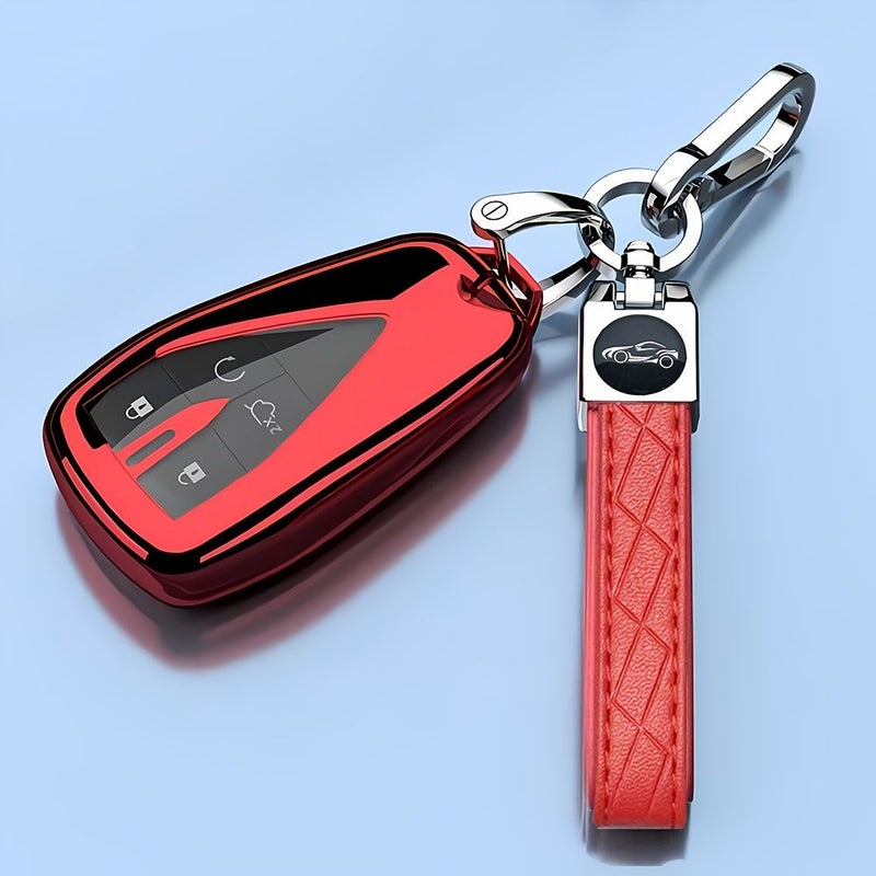For Changan CS85 CS95 2023 CS35 Plus 2024 Uni V Uni Z CCAG A05 Q05 EADO Oshan Z6 X5 X7 Plus Yabok Key Cover Embossed Lock Black TPU Car Key Case Protection Accessories - Image 3