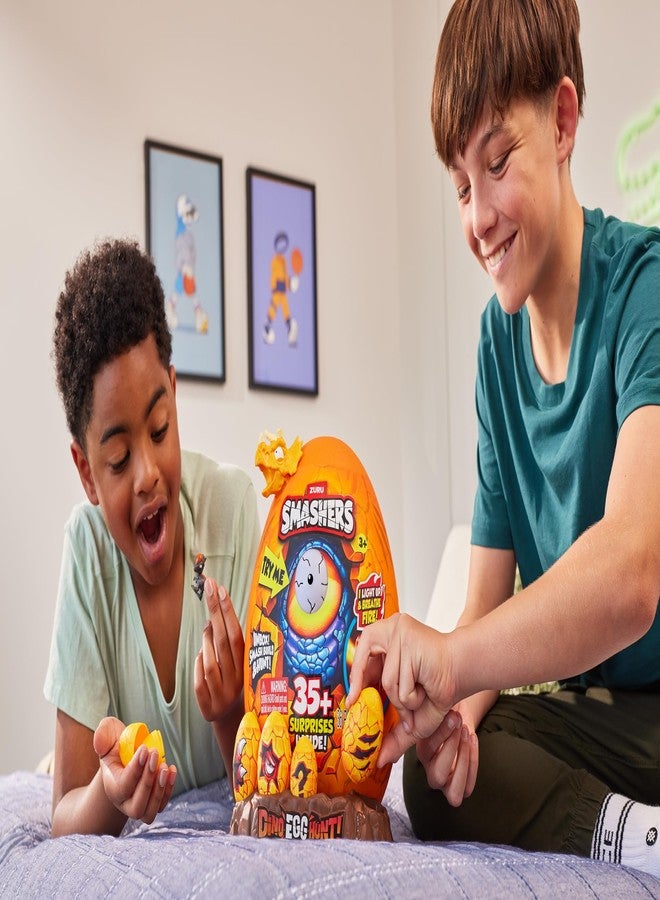 ZURU Smashers Dino Egg Hunt (Giganotosaurus), Fire Spitting Luminous Dinosaur Themed Treasure Hunt Toy Collectible for Boys and Kids - Image 2