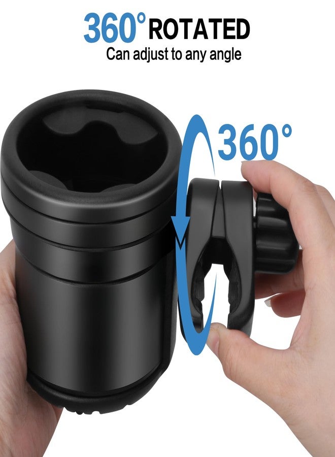 TUWEIPAIKE Universal Stroller Cup Holder, 360° Rotation cupholder for Stroller, 2-in-1 Prams Cup Holder with Mega Strength Adjustable Clamp, Fits Most Cups - Image 3