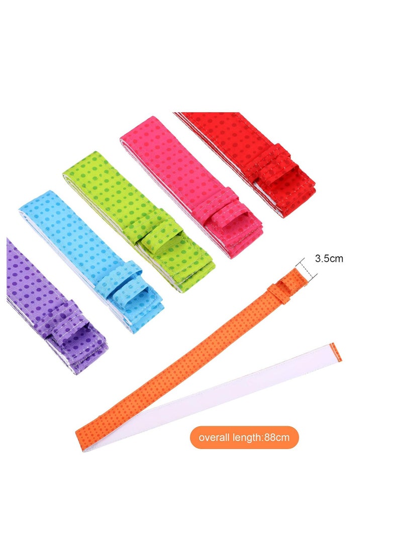 Patelai 6 Pieces Colorful Baking Even Strip Cake Pan Baking Strips Absorbent Thick Cake Strips Baking Tray Protection Straps for Home Kitchen Baking Supplies - Image 3