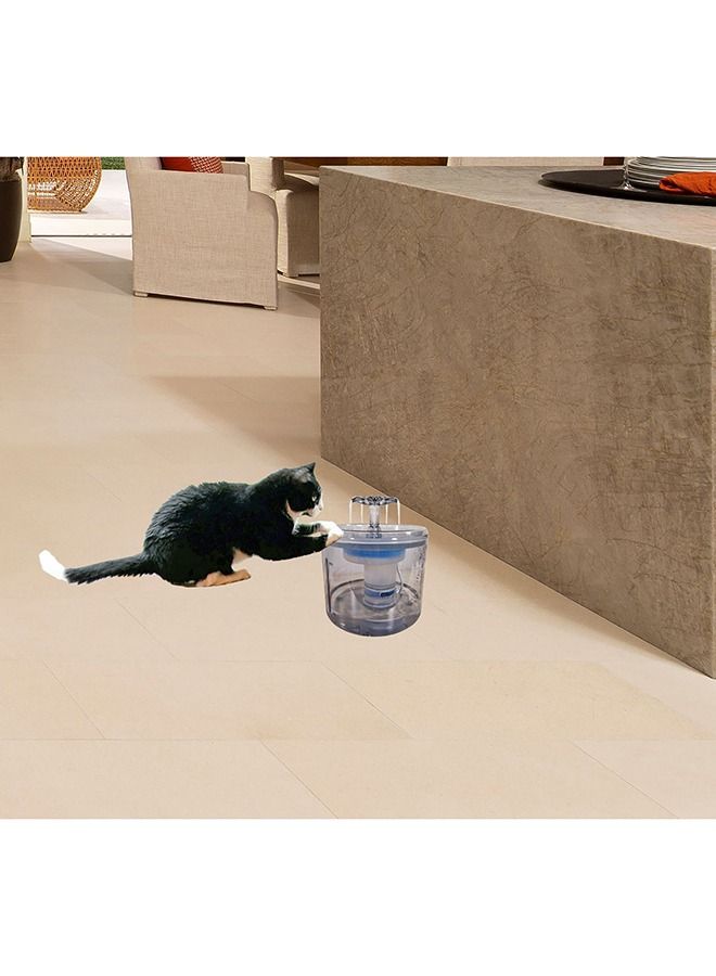 ماچيباو نافورة مياه أوتوماتيكية من Cat ، نافورة كهربائية مع فلتر ، بلاستيك صلب ، تصميم هادئ للغاية ، USB يعمل بالطاقة ، زجاج بلاستيك أكريليك شفاف ، داخلي وخارجي ، شفاف ، 2.5 لتر - Image 2