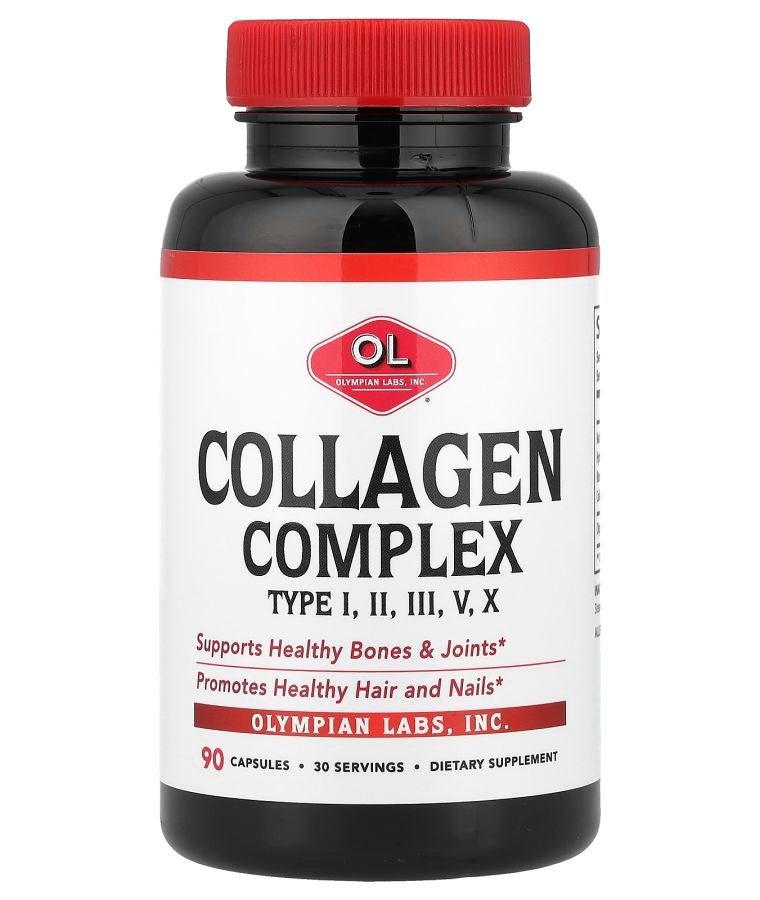 Olympian Labs Collagen Complex Type I II III V X 90 Capsules