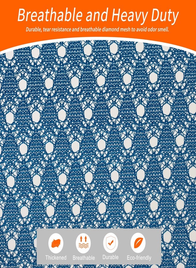 Polecasa Diamond Mesh Laundry Bags, 24 x 36 inches Heavy Duty Mesh Laundry Bag with ID Tag and Drawstring Closure, Large Laundry Hamper Liner, Washable Laundry Bag for Travel, Sports, Dorms (Blue) - Image 2
