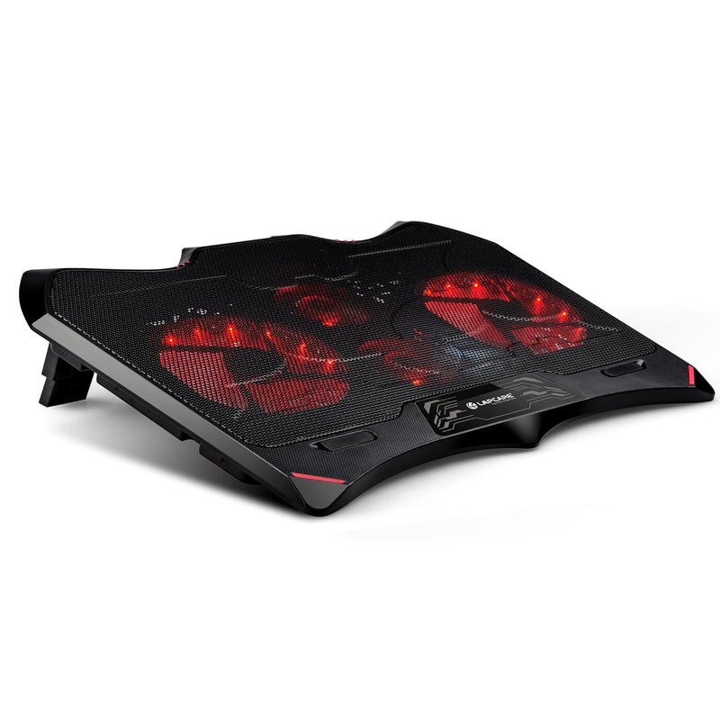 Lapcare Winner Cooling Pad with 4 Fans Laptop Stand, Black - Image 1