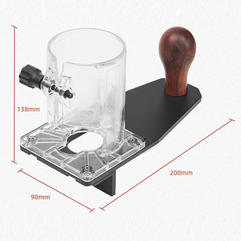 Professional Trimming Machine Balancing Plate Aluminum Alloy Edges Trimming Guide Versatile Milling Slotting Chamfering Bracket Practical Woodworking Tool for 65mm Trimmer - Image 3