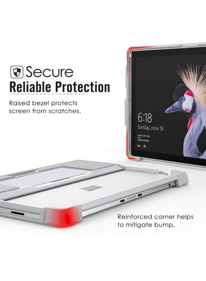 NIBEMINENT Case Fit Microsoft Surface Pro 7 Plus/Pro7/Pro 6/Pro 5/Pro 2017/Pro 4/Pro LTE, All-in-One Protective Rugged with Pen Holder, Hand Strap, Compatible Type Cover Keyboard  - Image 3