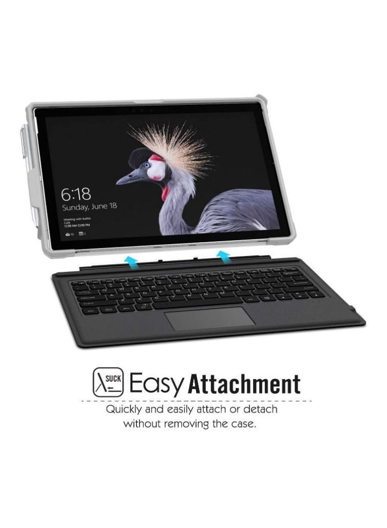 NIBEMINENT Case Fit Microsoft Surface Pro 7 Plus/Pro7/Pro 6/Pro 5/Pro 2017/Pro 4/Pro LTE, All-in-One Protective Rugged with Pen Holder, Hand Strap, Compatible Type Cover Keyboard  - Image 5