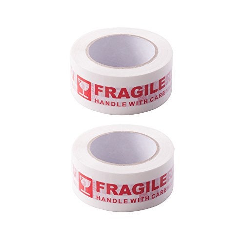 Agutape AGU Warning Fragile Tape-Handle with Care Packing Printing Tape-2 Inch x 330 Feet (110 Yards)-2 Rolls - Image 4