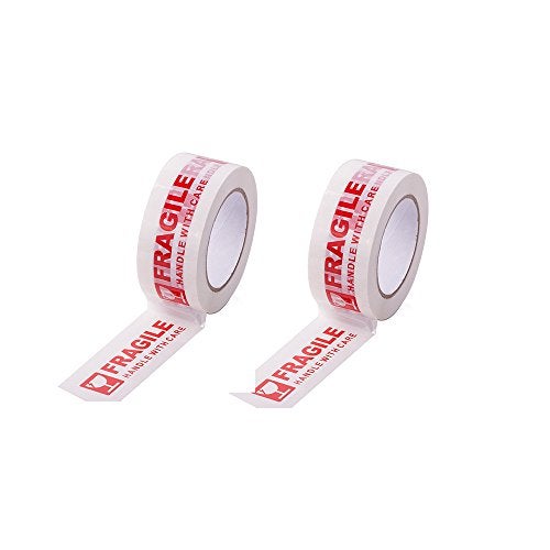 Agutape AGU Warning Fragile Tape-Handle with Care Packing Printing Tape-2 Inch x 330 Feet (110 Yards)-2 Rolls - Image 3