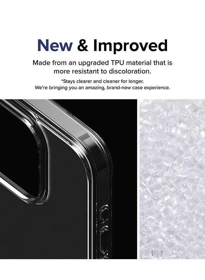 Ringke Fusion-X Compatible with iPhone 15 Pro Max Case Cover Transparent Hard Back Soft Flexible TPU Bumper Scratch Resistant Shockproof Protection iPhone 15 Pro Max Back Cover - Matte Clear Matte Clear - Image 5