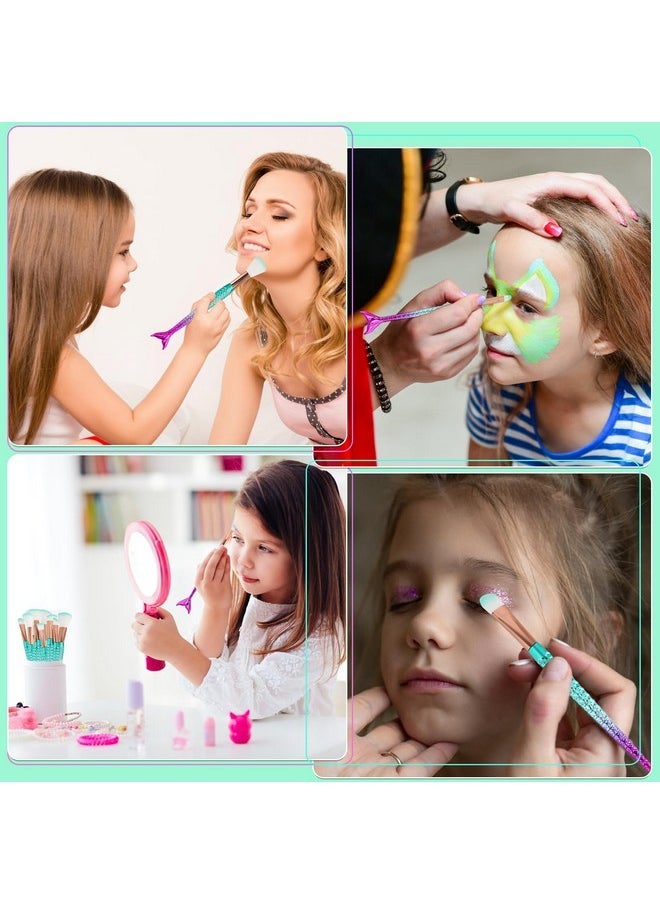 NICEMOVIC Cute Stuff For Tween & Teen Girls, 20Pcs Princess Kids Makeup Brushes Sets For Girls, Teen Girl Gifts Trendy Stuff Christmas Gift Ideas Stocking Stuffers For Girls Kids Cute Make Up Tool Set  - Image 2