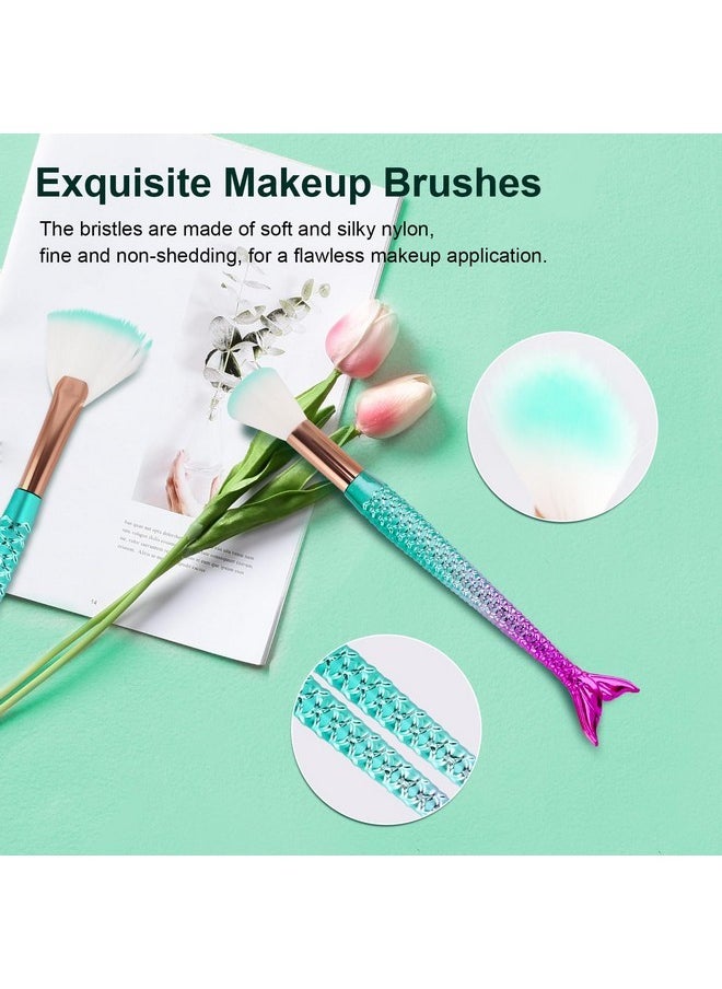 NICEMOVIC Cute Stuff For Tween & Teen Girls, 20Pcs Princess Kids Makeup Brushes Sets For Girls, Teen Girl Gifts Trendy Stuff Christmas Gift Ideas Stocking Stuffers For Girls Kids Cute Make Up Tool Set  - Image 3