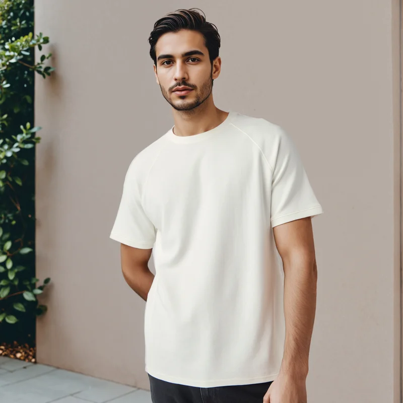 Splash FAV Textured Raglan Sleeves T-shirt