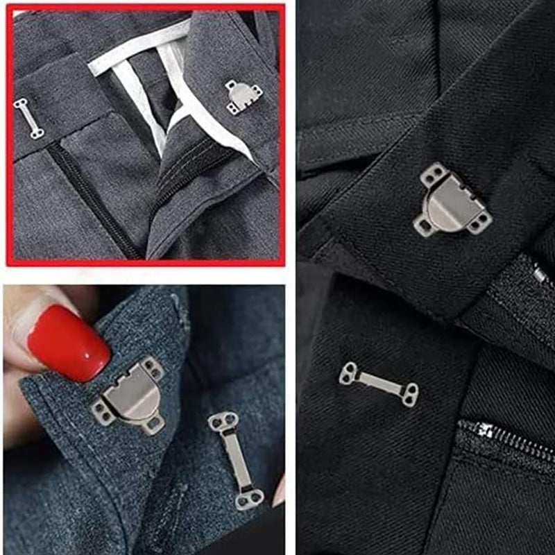 كلاراكو مجموعة من 40 خطافًا وعينًا للخياطة من كلاركو، إكسسوارات حرفية للتنانير والملابس والسراويل، باللون الأسود/الأبيض/الذهبي - Image 5