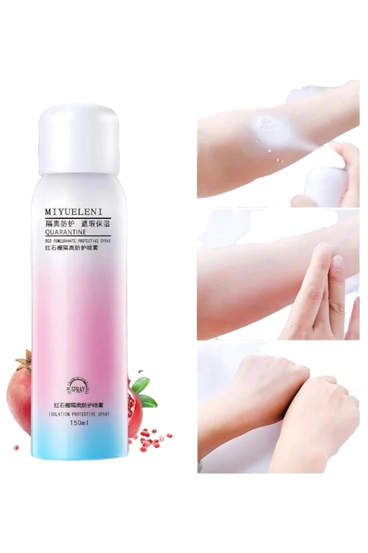 MIYUELENI Miyueleni Korean Whitening Spray with Pomegranate Extract for Face & Body – Brightening, Moisturizing & Sun Protection – 150ml  - Image 3
