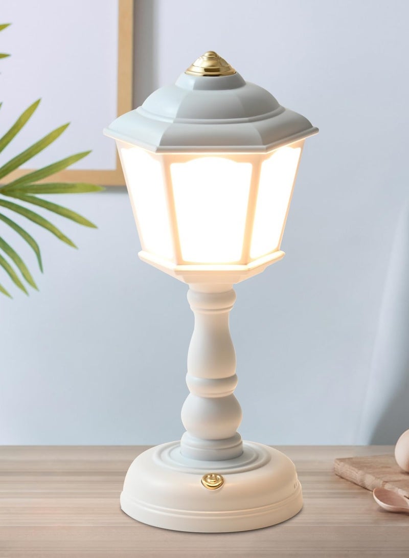 Captaintech Desk lamp, Small Nightstand Bedside Lamp, Reading Lamp, LED Desk Lamp Dimmable Table Lamp, Eye-Caring Office Lamp, Perfect Desk Accessory and Kids' Lamp, Decorative Desk lamp - Image 1