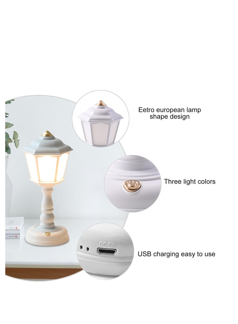 Captaintech Desk lamp, Small Nightstand Bedside Lamp, Reading Lamp, LED Desk Lamp Dimmable Table Lamp, Eye-Caring Office Lamp, Perfect Desk Accessory and Kids' Lamp, Decorative Desk lamp - Image 5