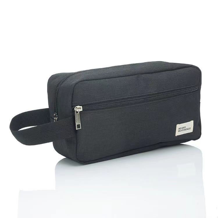 Large Capacity Mens Organizer Handbag 300D Black 