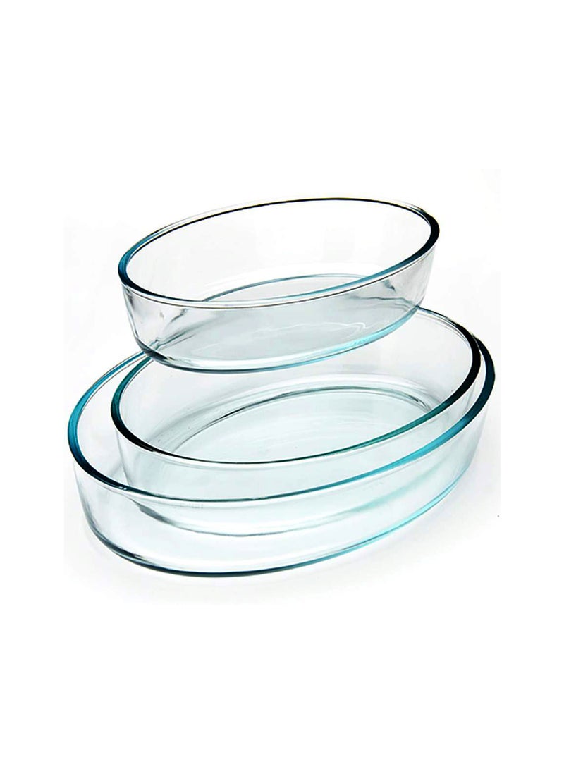 Laopala Borosilicate Glass Baking Dish – Microwave & Oven Safe | Durable Oval Baking Tray | High-Quality Heat-Resistant Cookware for Baking & Roasting | Ideal for Microwave Oven Cooking & Serving | Scratch-Resistant, Easy-to-Clean Glass Tray for Everyday Use | Perfect Kitchen Essential for Baking Enthusiasts – Reliable, Stylish, & Long-Lasting Bakeware - Image 1