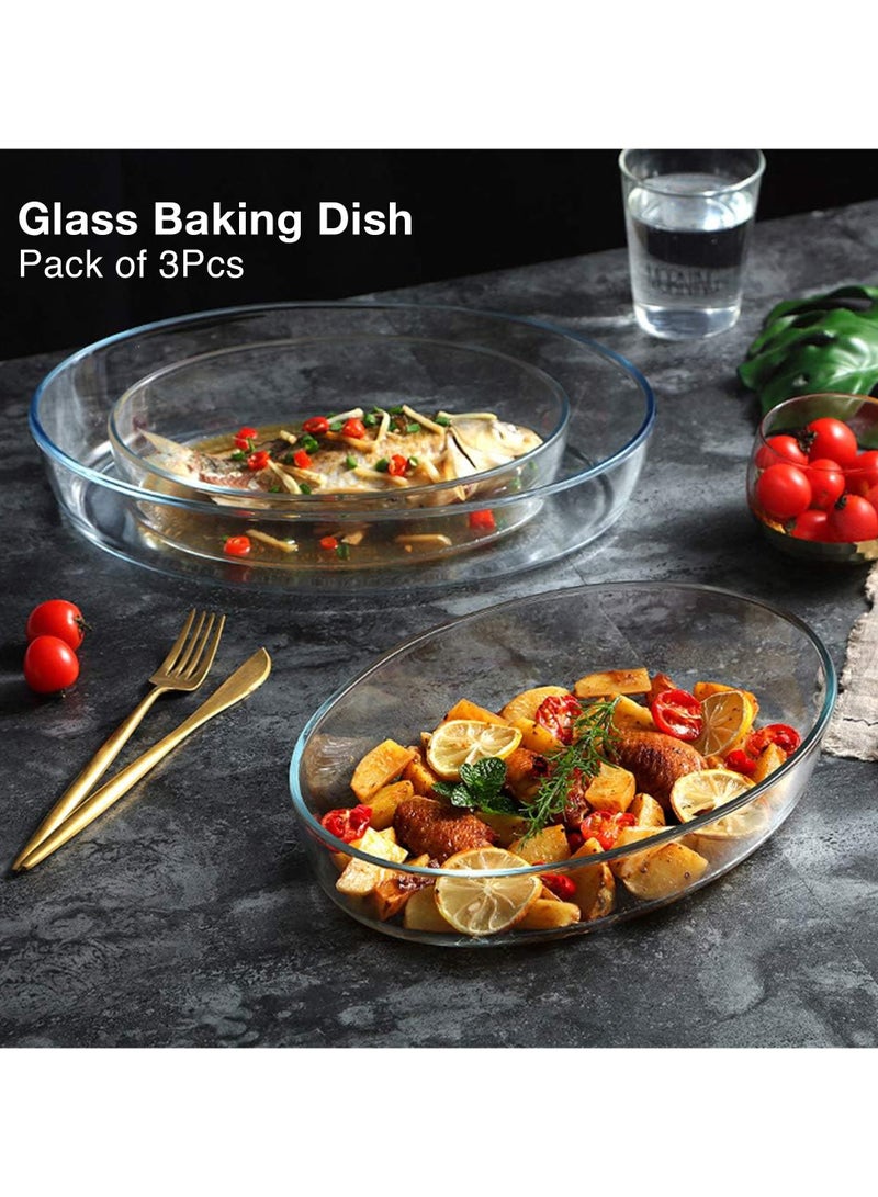 Laopala Borosilicate Glass Baking Dish – Microwave & Oven Safe | Durable Oval Baking Tray | High-Quality Heat-Resistant Cookware for Baking & Roasting | Ideal for Microwave Oven Cooking & Serving | Scratch-Resistant, Easy-to-Clean Glass Tray for Everyday Use | Perfect Kitchen Essential for Baking Enthusiasts – Reliable, Stylish, & Long-Lasting Bakeware - Image 3
