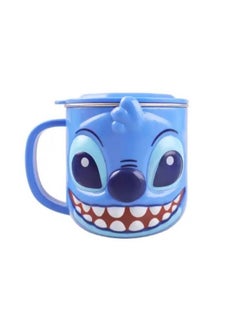 Generic 3D Cartoon Kids Stainless Steel Drink Cup – Stitch Design, 300ml Milk Cup for Children  - Image 1