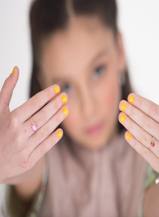 MISS NELLA SPRING IT ON 5 Varnish Pack- Blue Bell- blue, Butterfly Wings- lilac, Cheeky Bunny- pink, Honey Twinkles- yellow, Kiss The Frog- green, Peel Off kids nail polish - Image 3