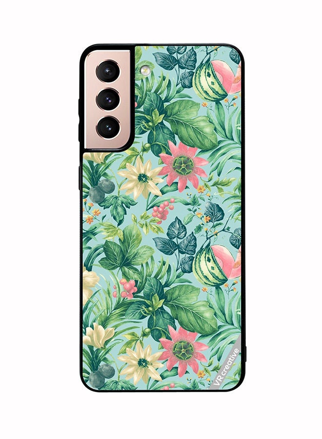 VR CREATIVE Protective Case Cover For Samsung Galaxy S21 5G Sunfloweia Design Multicolour - Image 1