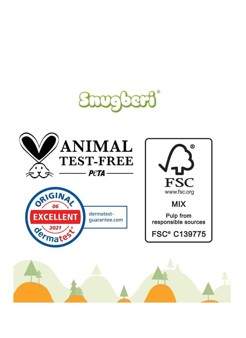 Snugberi - Premium Eco-Friendly Chlorine Free Feather Soft Printed Diapers Made Of Natural Wood Pulp With Wetness Indicator Diaper Pants Size 5 X Large 11-18Kg - Mega Pack  54'S - Image 1