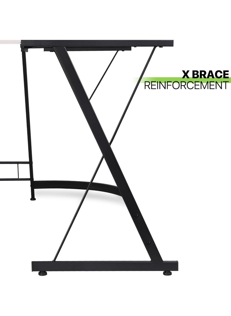 Gaming Table, Gaming Desk, Home Office Table, L-shaped Computer Desk of High Quality and Easy to Install