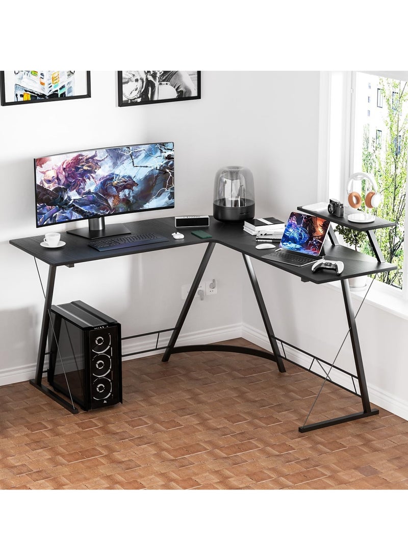 Gaming Table, Gaming Desk, Home Office Table, L-shaped Computer Desk of High Quality and Easy to Install