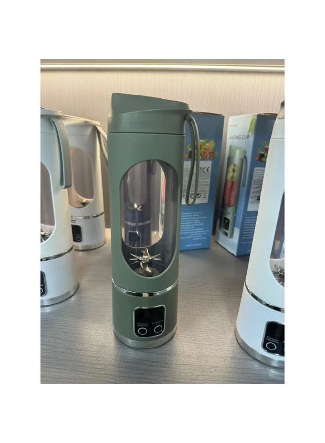 Green Portable USB C Juicer Blender Smoothie Maker Digital Display 12 Blade Ice Crusher 3 Speed 12000 RPM Auto Clean Travel Cup - Image 1